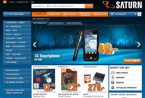 saturn online shop kostenlos.